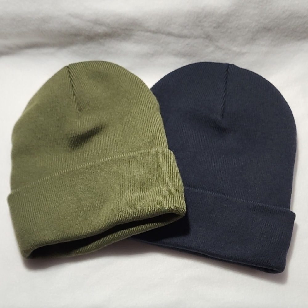 Olive OR Navy THICK AND INSULATED Beanie FOR OUTSIDE WARMTH
